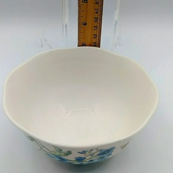 🦋2x HP! COPY- 2 Lenox Butterfly Meadows Deep Bowls. Beautiful Nature Pattern. - Picture 5 of 10